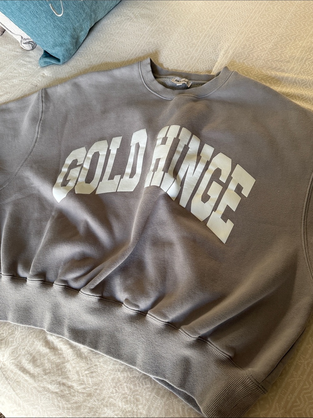 Gold Hinge LIGHT GREY GH WIDE ARM SWEATSHIRT - Picture 11 of 14